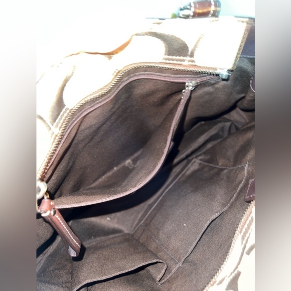 COACH HAMPTON LEOPARD STRIPE HANDBAG - Picture 8 of 8